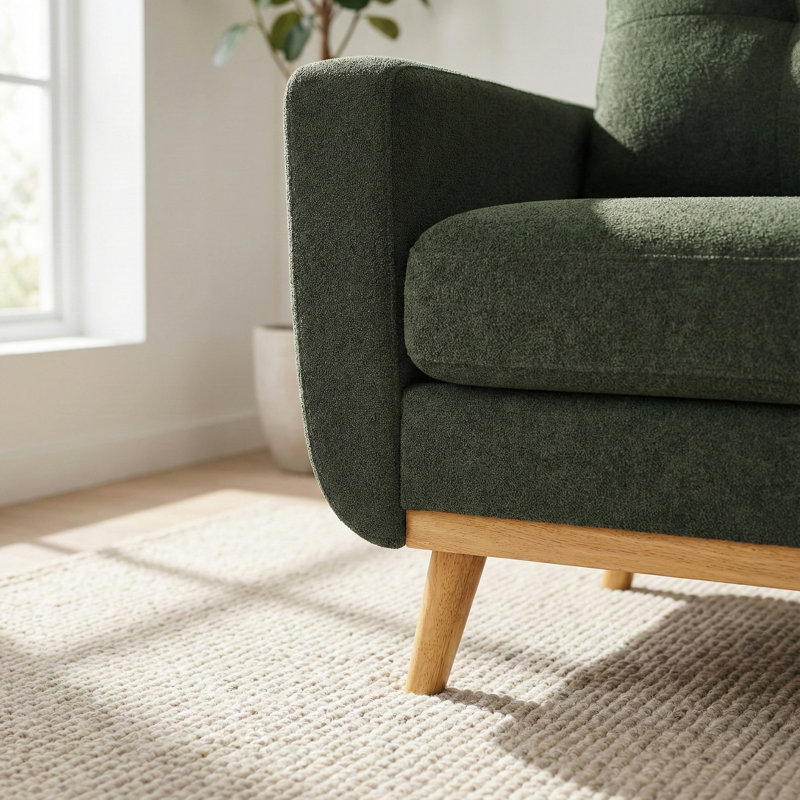 Cavelle Mid-Century Modern Loveseat Sofa