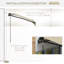 Patio Awning, Canopy Retractable Sun Shade Shelter W/ Manual Crank Handle For Deck, Yard-125181334-125181371