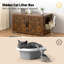 Enceinte de litière pour chats, meubles de litière cachés avec pièces-1687275367-1695950440