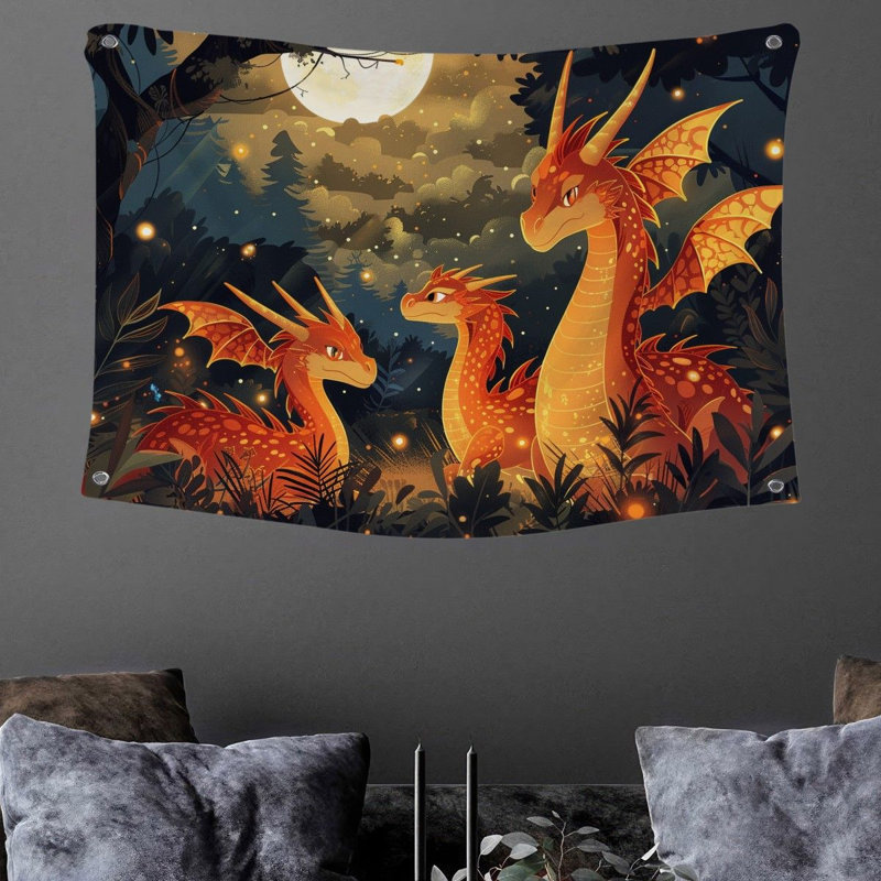 Tapisserie en microfibre, H 88 po x l 104 po