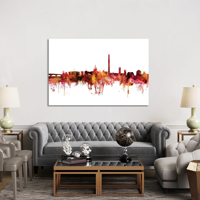 Washington, DC Skyline by Michael Tompsett - 1 Piece Wrapped Canvas Wall Art, 152.5 cm H x 101.5 cm W