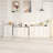 Altona 157" W 3-Piece Dresser and Chest Set with Mixed-Size Drawers, White Wood Grain Finish