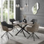 Gundolf Round Metal Base Dining Table-880138335