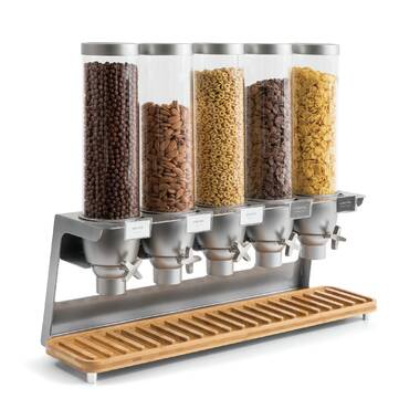 Rosseto Pro-Bulk Triple Bamboo Stand Cereal Dispenser