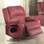 Fauteuil inclinable inclinable en cuir synthétique Zuriel