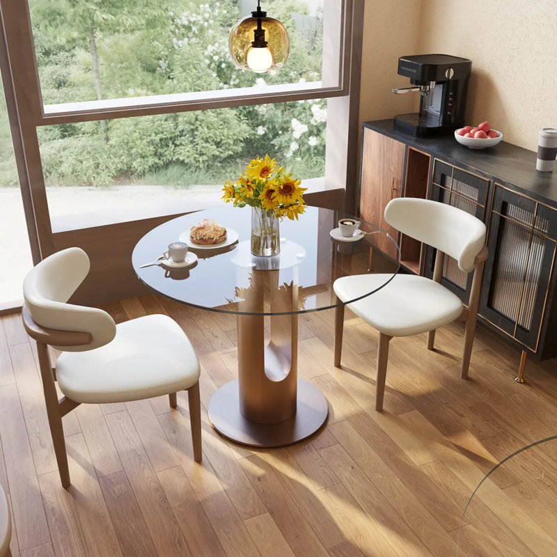 35" Glass Bistro Table