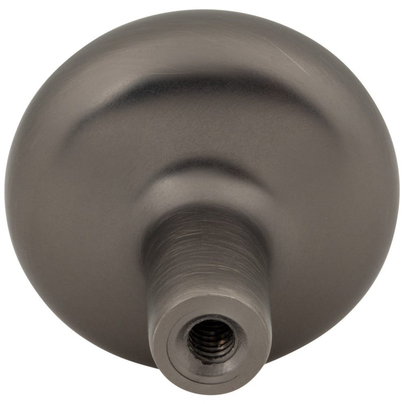 Loxley Mushroom Knob, Brushed Pewter