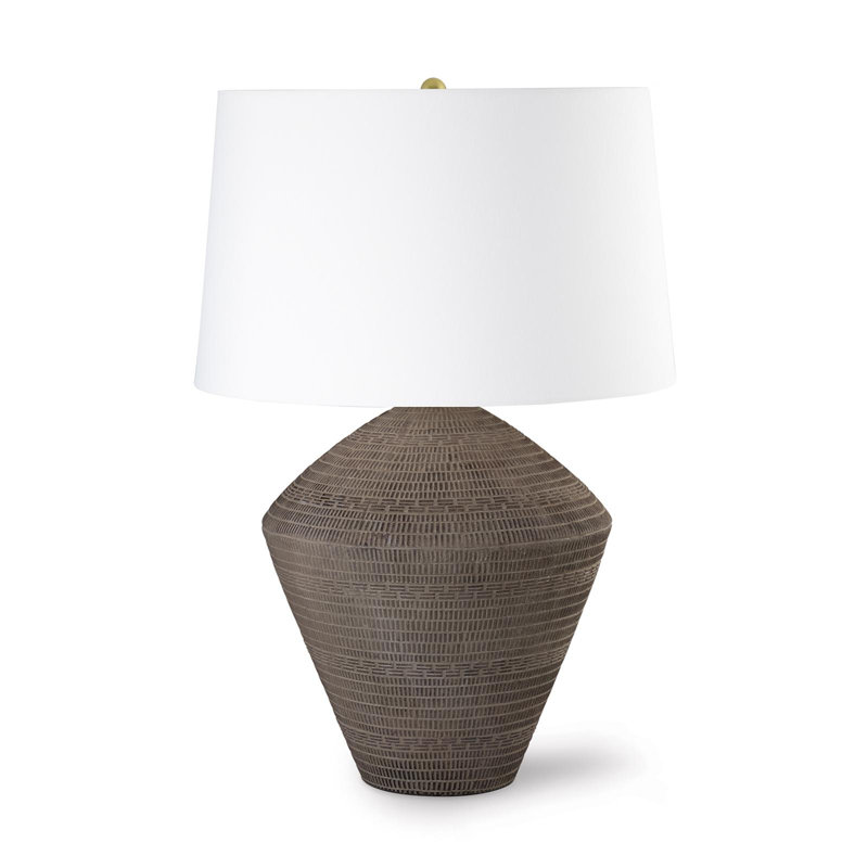 Lampe de table en céramique Soren, Brun