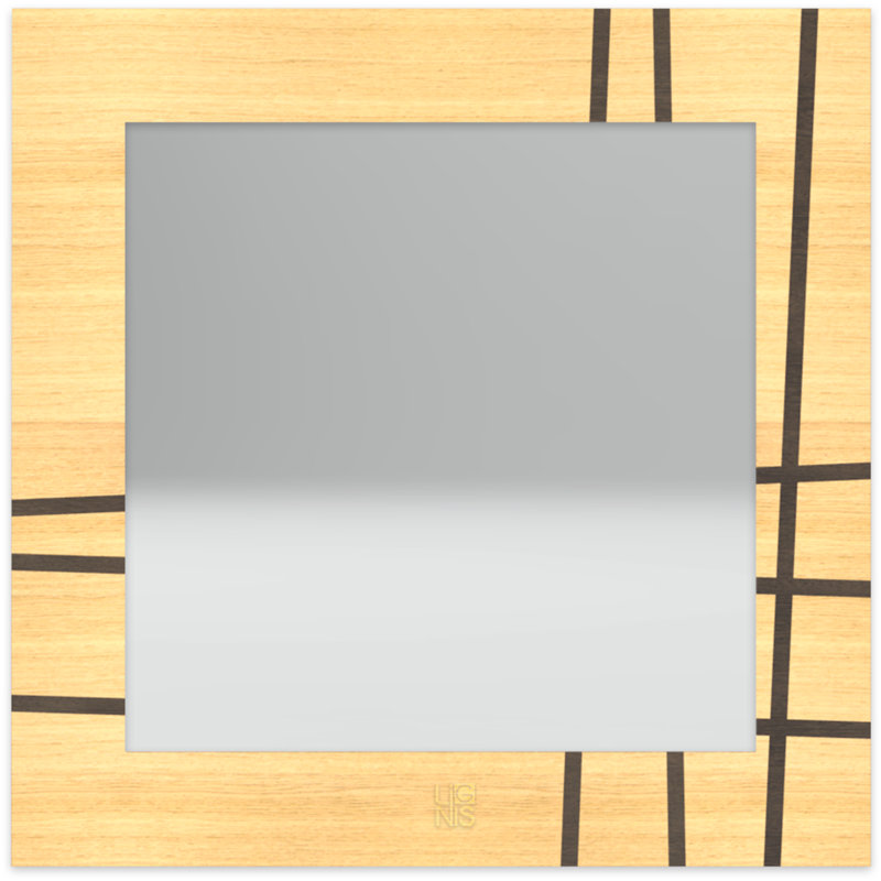 Dolcevita Flat Mirror, Brown/Light Brown