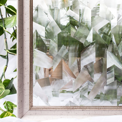78,7 po Autocollants décoratifs pour fenêtre en verre coloré