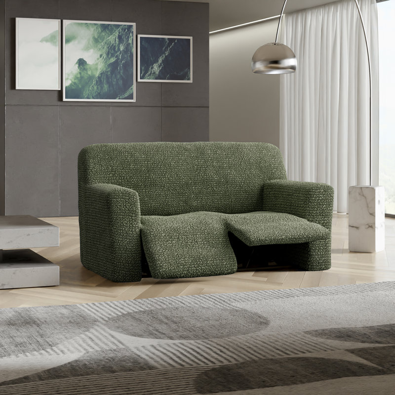 Housse extensible pour canapé inclinable - Facile à nettoyer et durable - Collection Microfibra, H 35 po x l 60 po x P 40 po