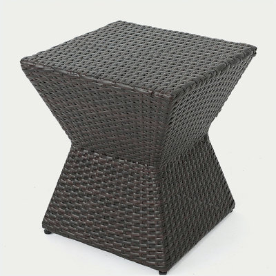 Table de bout d'extérieur en osier CALHoun 16