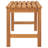 Bench Brown Solid Teak Wood 45 in Strong Bench Rectangular Wooden Bench Seating