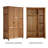 American-style Simple All-solid Wood Wardrobe