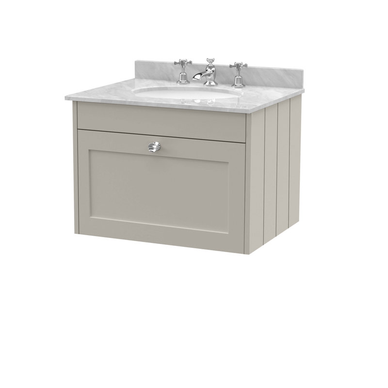 Ashwick Bathroom Vanity, Pebble Grey, 620 cm, Grey