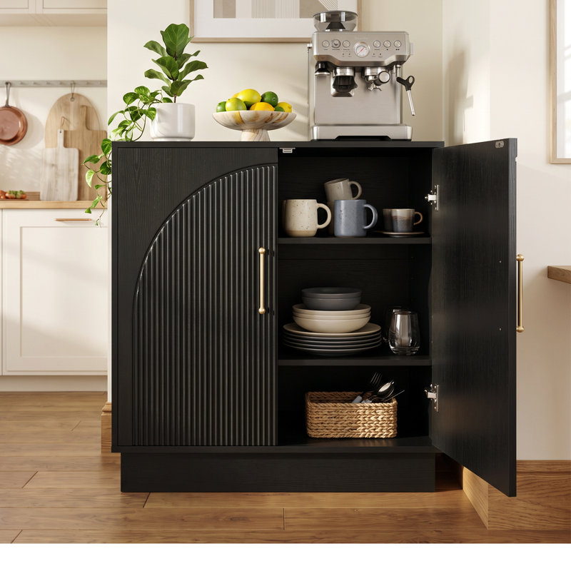 Mixed-Size Sideboard Set, Black