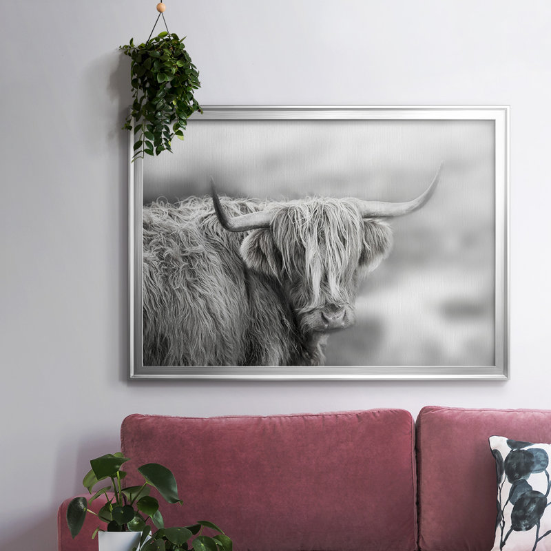 Toile tendue sur toile encadrée «Roling Isle of Skye», H 18 po x l 26 po x P 1,5 po, Argent