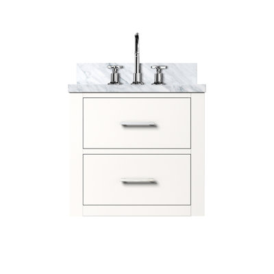 Meuble-lavabo blanc avec comptoir en acrylique et robinet - l 20 po x P 18 po 18 et contreplaqué inclus