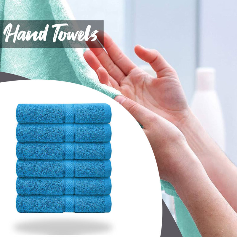 Dezyre Supper Soft Hand Towel, Aqua