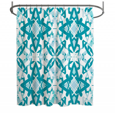 Exposito Geometric Shower Curtain