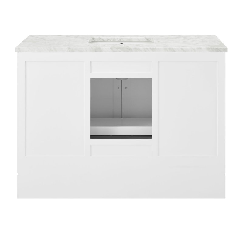 Anahem 48" Single Bathroom Vanity Set, White, 8" Widespread