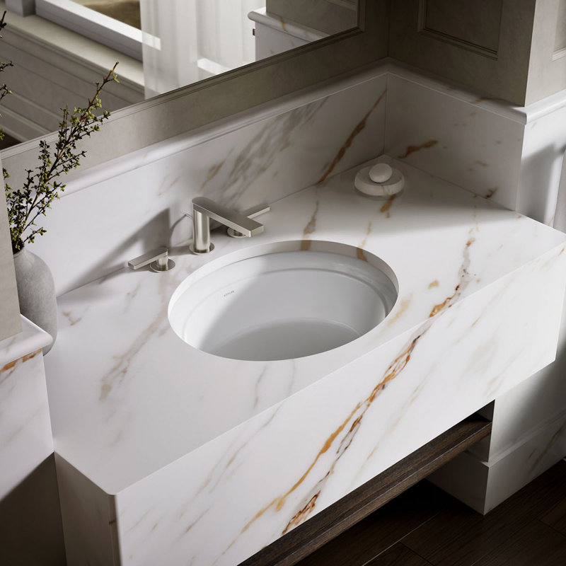 Artifacts 21-1/4 In. Oval Undermount Bathroom Sink