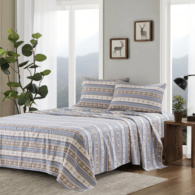 Drap-housse 100% flanelle de coton avec motif de flocon de neige bleu, 3 pièces, brossé pour plus de douceur, convient aux matelas de 12 po, -, lavable à la machine en flocon de neige, simple / double grand / très grand / très grand 14 po, élastique