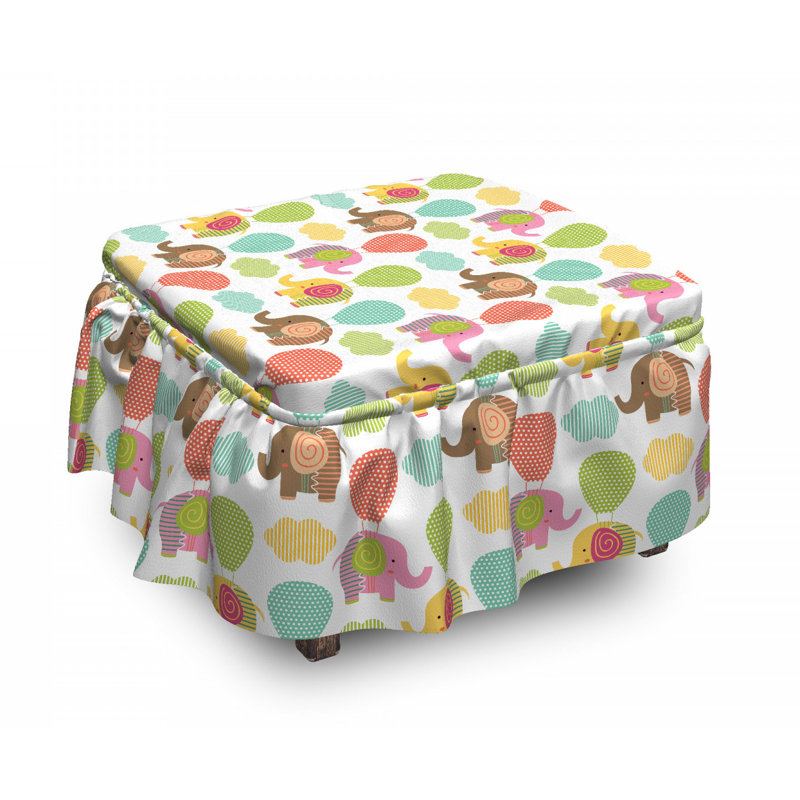 Housse pour repose-pieds animaux et ballons d’air
