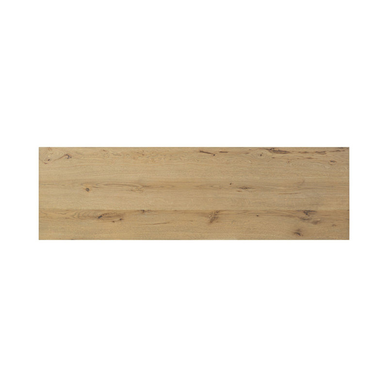 Alessio Media Console-Aged Natural Oak, Aged Natural Oak