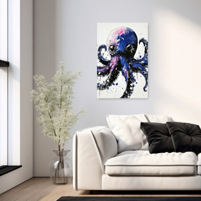 «Vibrant Ink Octopus», art moderne abstrait
