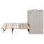 Lit double en blanc brossé avec grand rangement et prises. Améliorez l'utilisation de l'espace. Capacité de poids de 450 lb. Devant rayé. Rangement fonctionnel. Chargement simple. Matelas non inclus. Assemblage-2017939869-2017939870