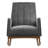 Kuhlmann Performance Velvet Rocking Chair In Light Grey-619724119