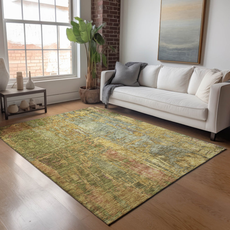 Machine Washable Indoor/Outdoor Kaczor ACN2236 Abstract Rug