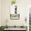 Armoire de rangement au-dessus de la toilette avec tablette réglable et barre à serviettes-491594504