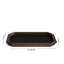 Plateau luxueux en bois de noyer