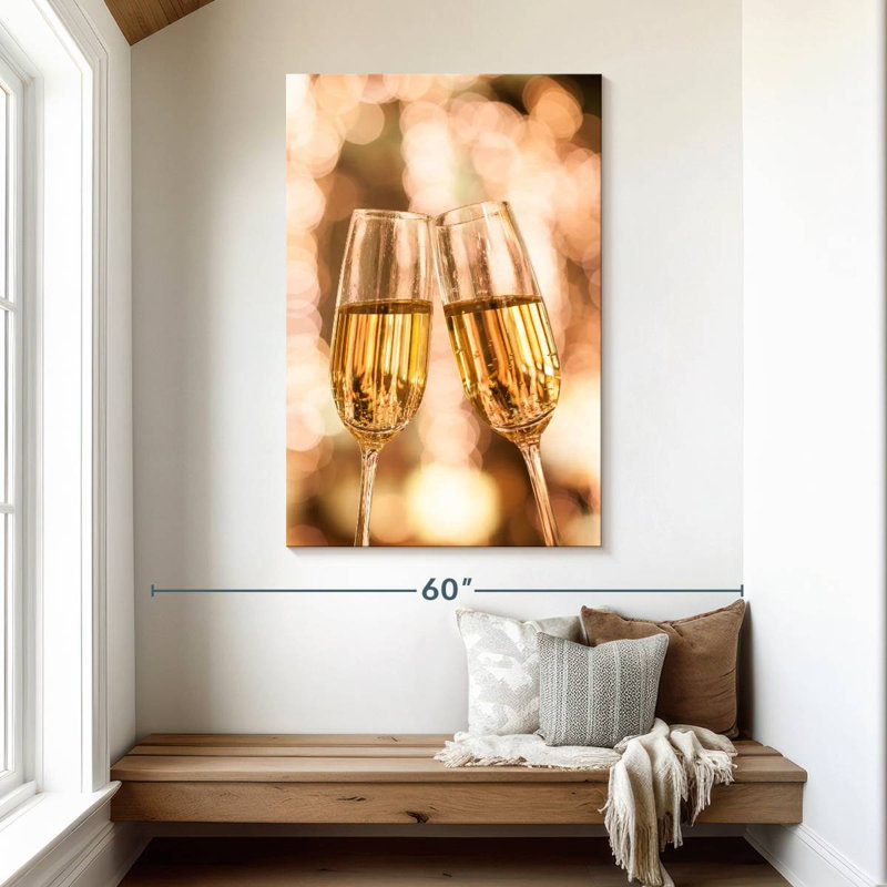 Yarlin Champagne Cheers, 48" H x 32" W