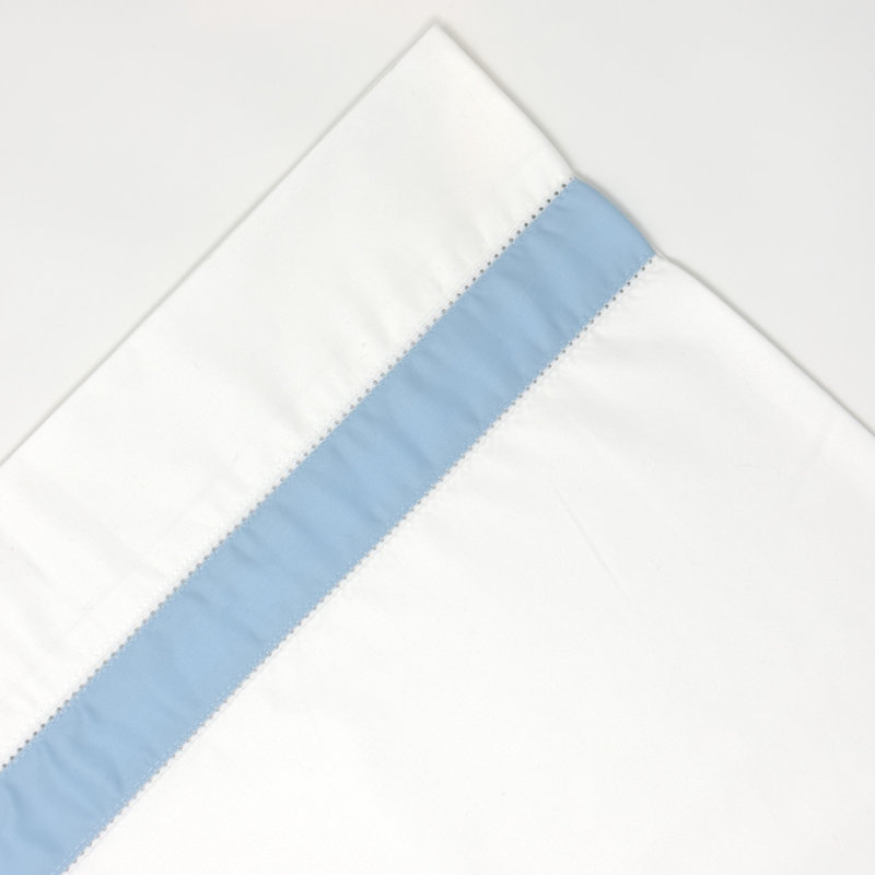 Housse de coussin en coton, Bleu argenté, Très grand