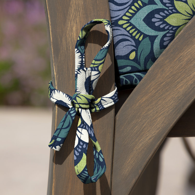 ARDEN Outdoor Lounge Chair Cushion, Blue, 21" W x 38" D
