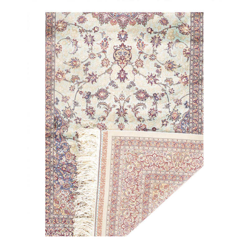 Tapis de couloir persan Isfahan Design 2 pi 7 po x 9 pi 8 po