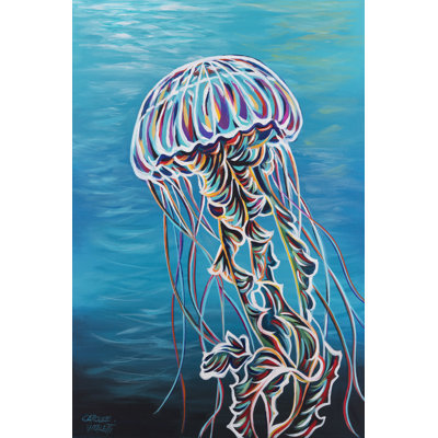 Colorful Jellyfish II by Carolee Vitaletti - Wrapped Canvas Art Prints