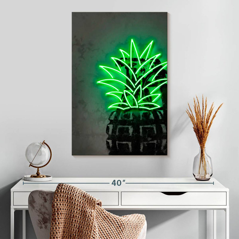 Glowing Pineapple, 30" H x 20" W