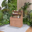 Banc de jardin en pot de 65 po de hauteur, avec tablette de rangement, tiroir et armoire, 2 dispositifs anti-chute, facile à installer