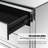 Yolanta 33" Extra‑Wide Mirrored 3-Drawer Nightstand Modern Contemporary Glam Style