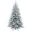 Arbre de Noël artificiel enneigé 7 pi avec 1401 pointes, support en métal pliable, assemblage facile, arbre de Noël articulé pour la maison, le bureau, les Fêtes, vert-949010683
