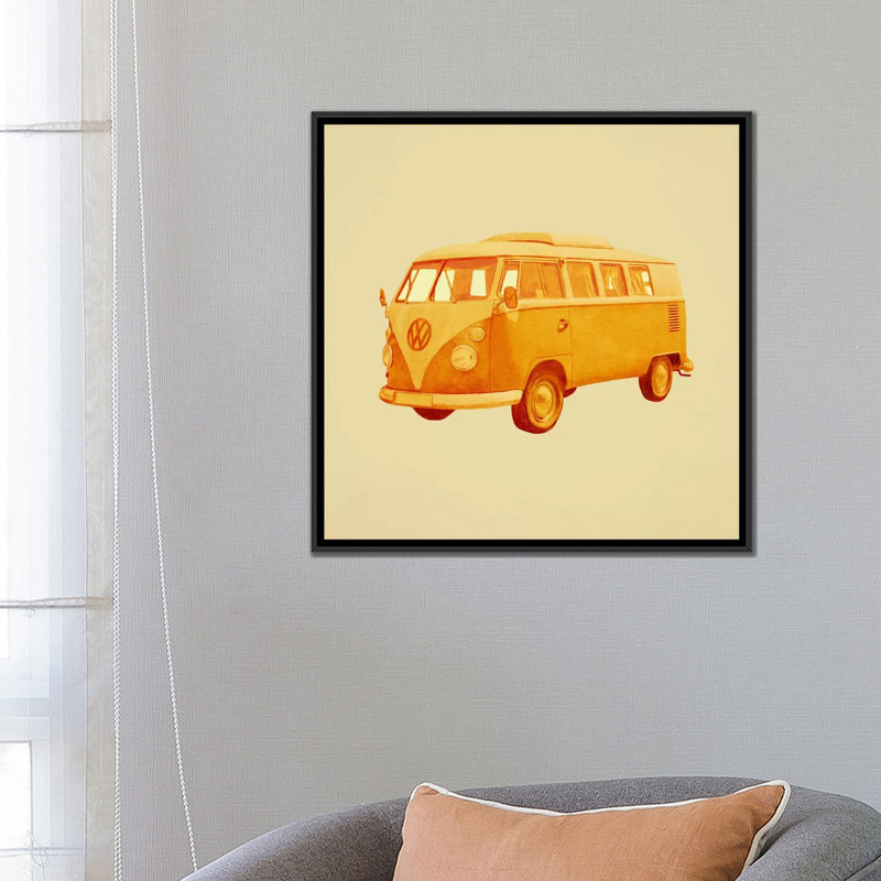 «Summer Ride» par Terry Fan par Teryy Fan, reproduction d'art graphique sur toile, H 18 po x l 26 po x P 1,5 po, Pas de tapis