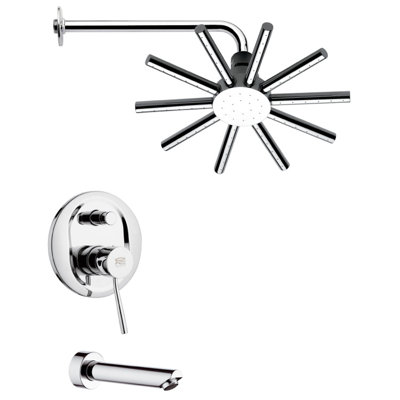 Robinet inverseur de baignoire et de douche avec valve Peleo