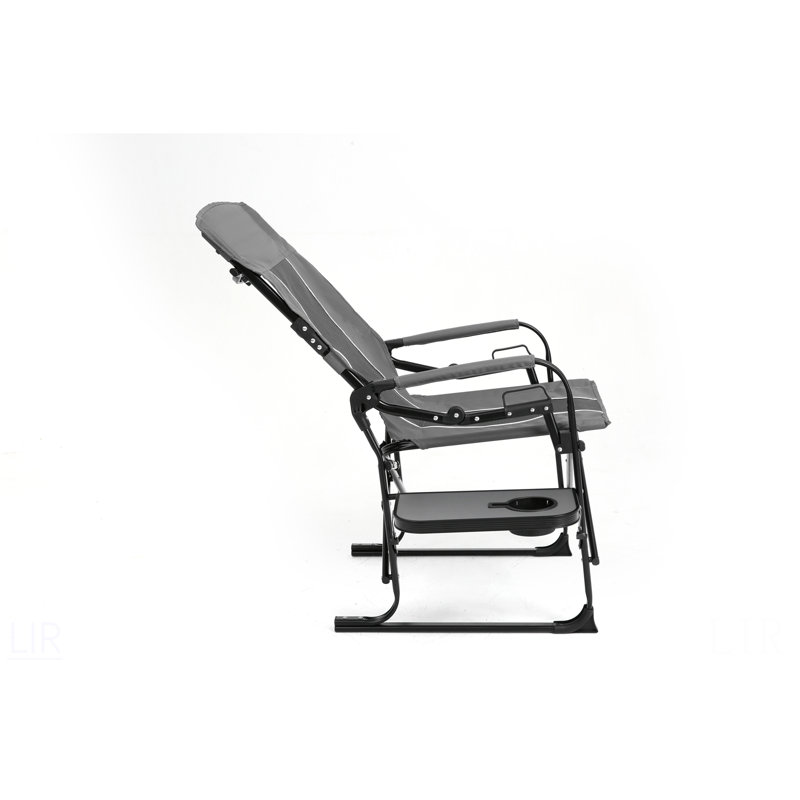 Camping Directors Chair, Heavy Duty,Oversized Portable Folding Chair With Side Table, Pocket For Beach, Fishing,Trip,Picnic,Lawn Grey, Chair