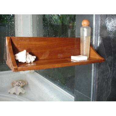 Teak Shower Caddy, Shower Organizer for Bathroom, Non Slip, Indoor and  Outdoor, Hanging Shower Organizer, 3 Shelf, the Thoren 