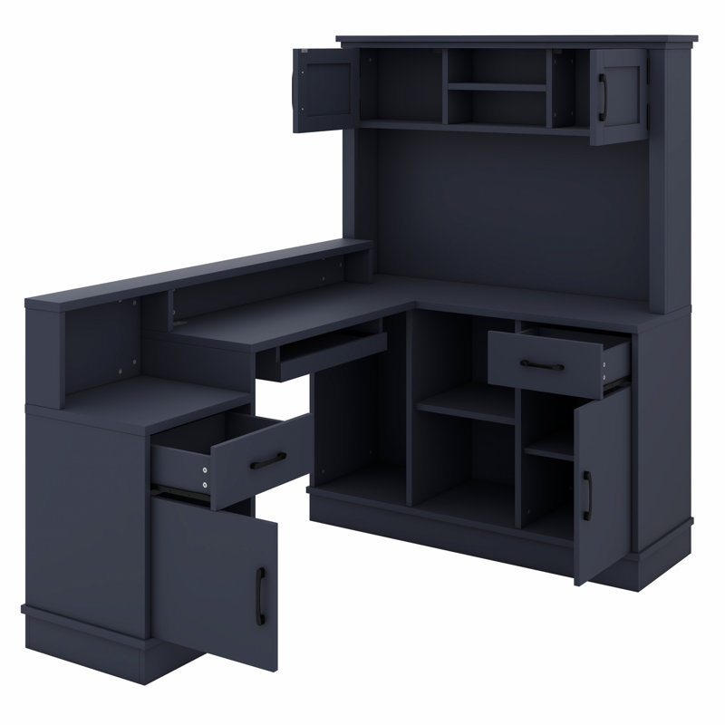 Built-In Outlet, Drawer Tower, Bookshelf—Modern Study, Gaming & Storage Hub