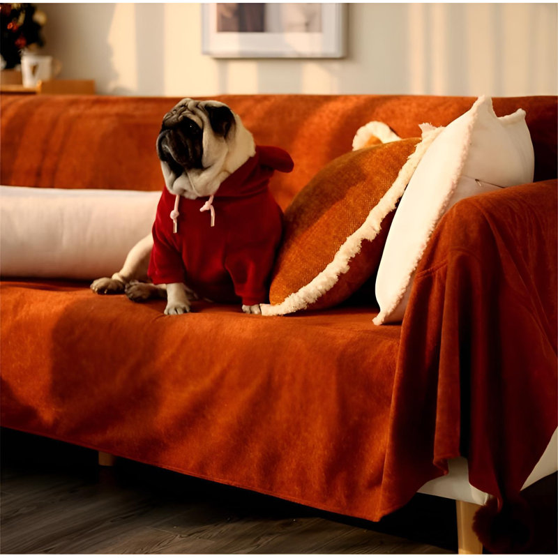 Polyester Sofa Slipcover, 149.6" W x 70.86" D